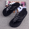 Heavy bottomed leather sandals trend men s leather braided rope Korean version of the British men