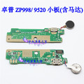 ZOPO ZP998 Original USB Plug Charge Board connector Microphone with Vibrator motor parts For ZOPO 9520