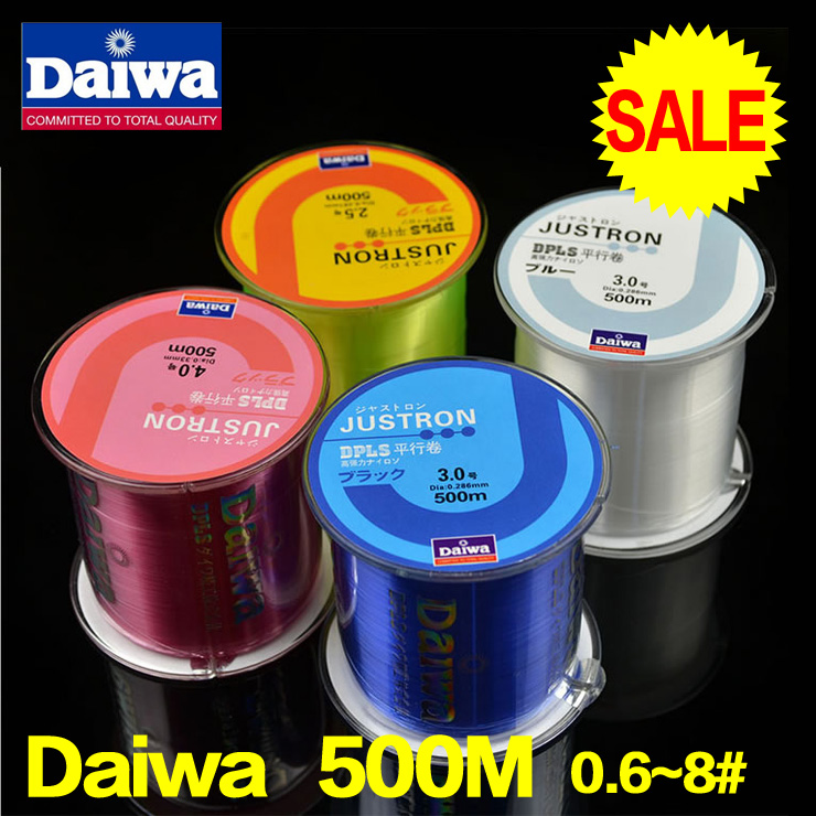 Image of Daiwa fishing line 500m Monofilament Strong Quality Color Nylon Fishing Lines 8LB 12LB 16LB 20LB 25LB