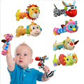 Animal Hanging Toys For Newborns Soft Baby Hand Bed Bells Rattle With Mirror baby toys 0