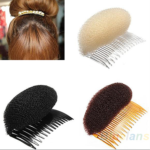New 1pc Hair Styler Volume Bouffant Beehive Shaper Roller Bumpits Bump Foam On Clear Comb Xmas Accessories 1NN7