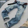 Summer Style Mens Jeans Pants Brand Ripped Men Jeans Slim fit Straight Hole Trousers Skinny pantalones