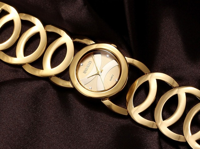 Zegarek damski WEIQIN obręcze kryształki klasyczny różne modele