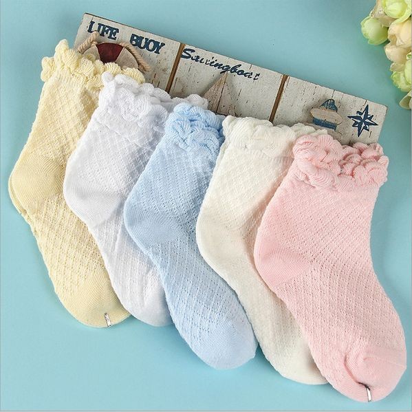 Free Shipping Spring Summer Girls Princess Lace Mesh Cotton Socks For Kids Socks 2015 New Brand