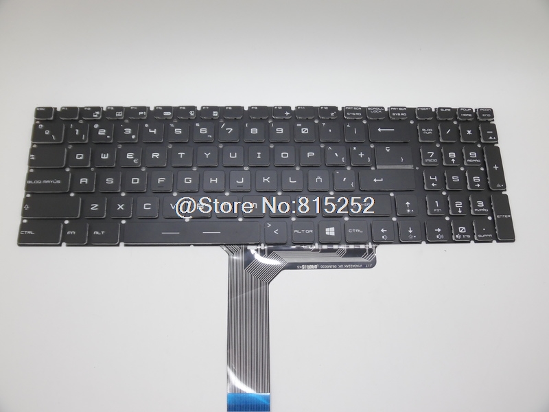 For MSI GS60 WS72 GT72 GE72 GS70 WS60 German Keyboard Colorful Backlit crystal