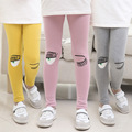 Spring Autumn New Young Girls Leggings Lovely Cartoon High Quality Cotton Children Leggings Children Pants Girl