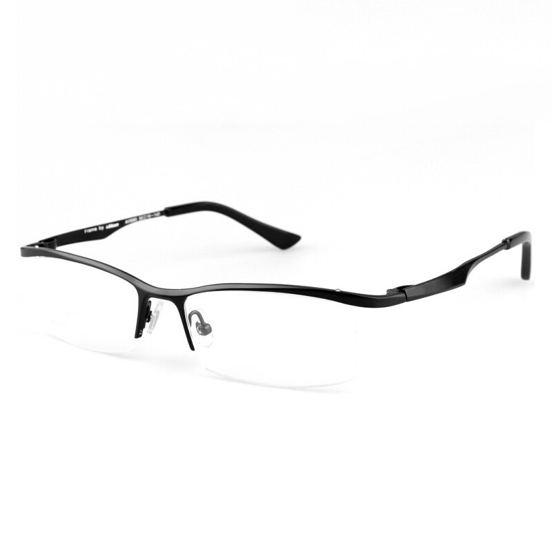 Pure Titanium Eyebrow Line Frames Prescription Eyeglasses ...