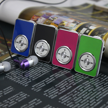 Wholesale mini MP3 player with micro TF/SD card slot, USB + free shipping high-quality headset music player