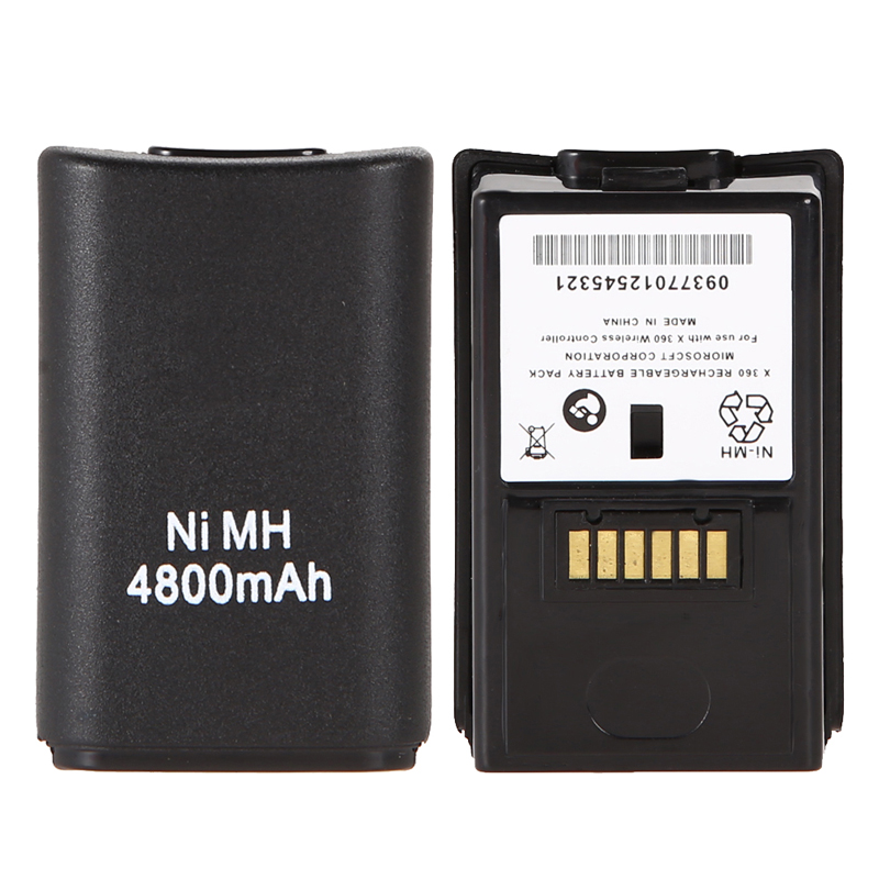 Купить черный 4800mah аккумулятор pack для беспроводного геймпада xbox ...
