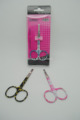 Factory directly seller Flower coated eyebrow Scissors for cosmetic or manicure or makeup made by stainless