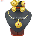 Ethiopian color stone sets 24k Gold plated sets for African Ethiopian Eritrean women jewelry sets