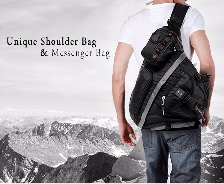 black flap backpack