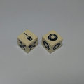Free shipping Exclusive Special NEW 16mm 2pcs 6 sided D6 Axe Sword Snake dice for board