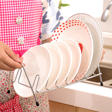 2015 Stainless Steel Kitchen Accessories Desktop Dish Rack Plates Drainer Drying Rack for Dishes Dinnerware Shelf Storage Rack