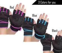 High Quality Cycling Fitness Sport Gloves GYM Half Finger Weightlifting Gloves Exercise Training Slip Resistant Gloves