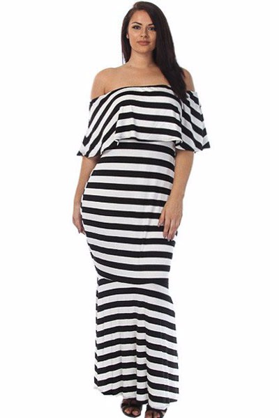 Striped-Ruffle-Tube-Plus-Size-Maxi-Dress-LC61311-19-2
