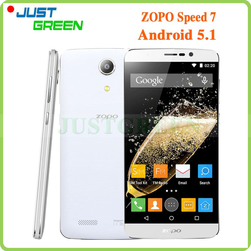 Original ZOPO Speed 7 Android 5 1 Cell Phone 5 1920x1080 MT6753 Octa Core 1 5GHz
