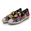 Elegant Embroider Loafers Shoes Women Slipony Casual Lace Fisherman Shoes Woman Fashion Flat Platform Heel Girls