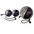 7 Inch LED Projector Daymaker Headlight with 2pcs 4 5Inch Auxiliary Passing Lights For Harley