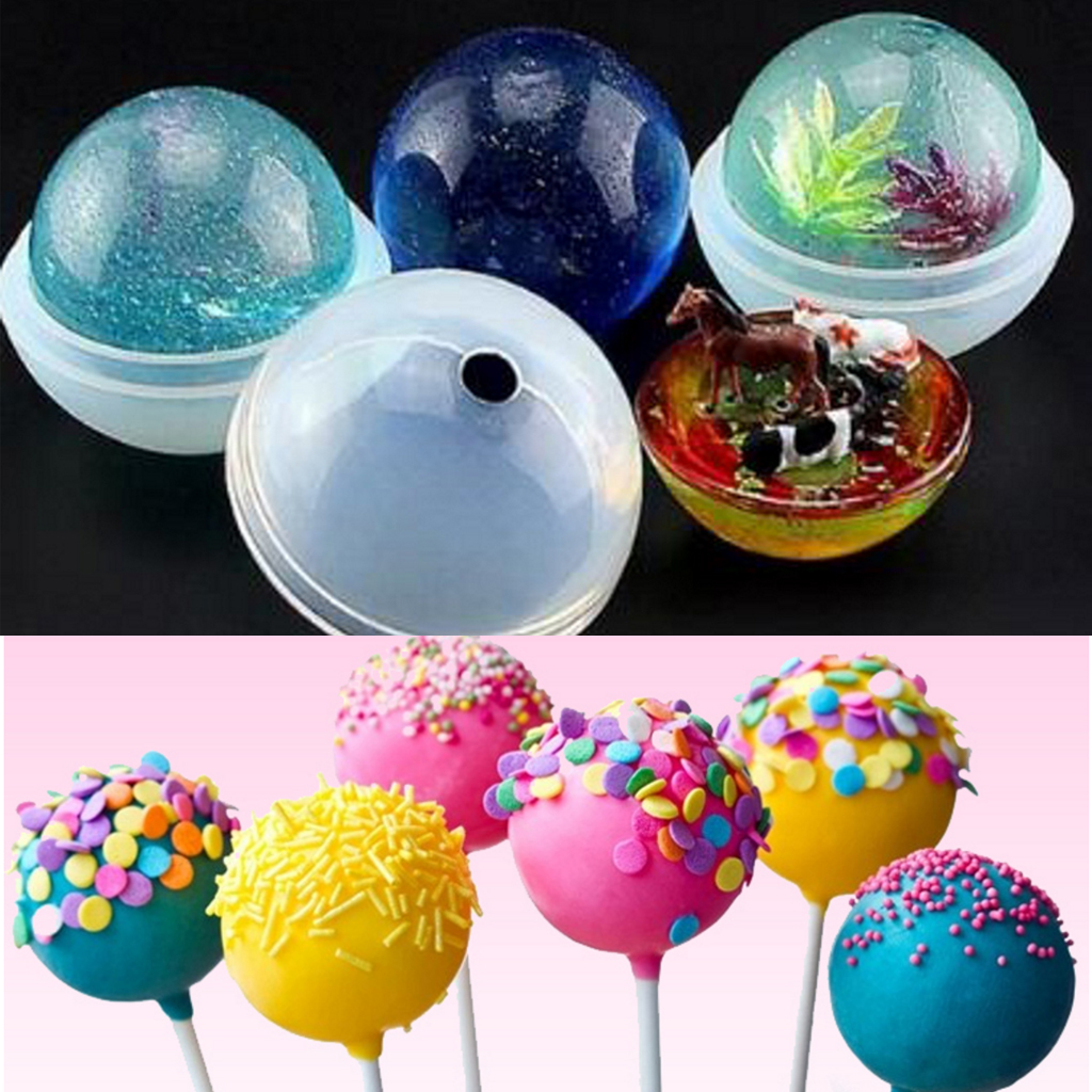 5 Sizes Sphere Ball Silicone Mold Mould for Resin Craft Ball Jewelry Making