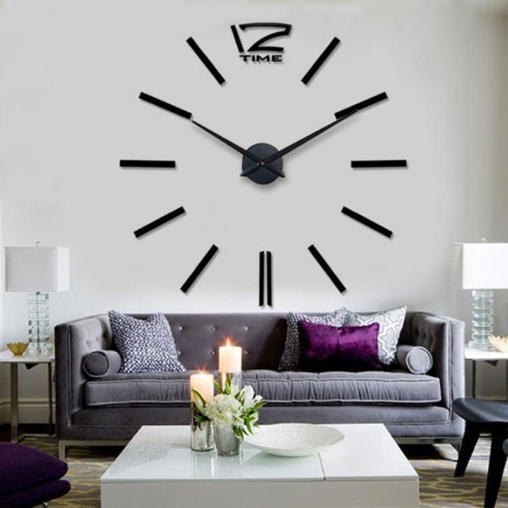 New Fashion 3D Wall Clock Acrylic Mirror Stickers ...