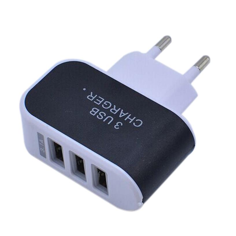 Image of Good sale 3.1A Triple USB Port Wall Home Travel AC Charger Adapter For S6 EU Plug Top quaility Free shipping Feb 7