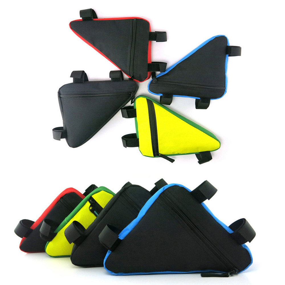 New Bicycle Front Frame Bag Cycling Bike Tube Pouch Holder Saddle Panniers 