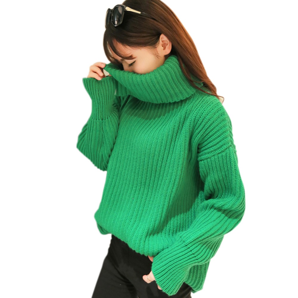 2015 Women Sweaters Winter Turtleneck Warm Sweaters Pullover Knitter
