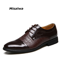 Men Business Dress Shoes Crocodile Pattern Wedding Men Formal Leather Shoes Wholesale Misalwa Brand Drop Shipping