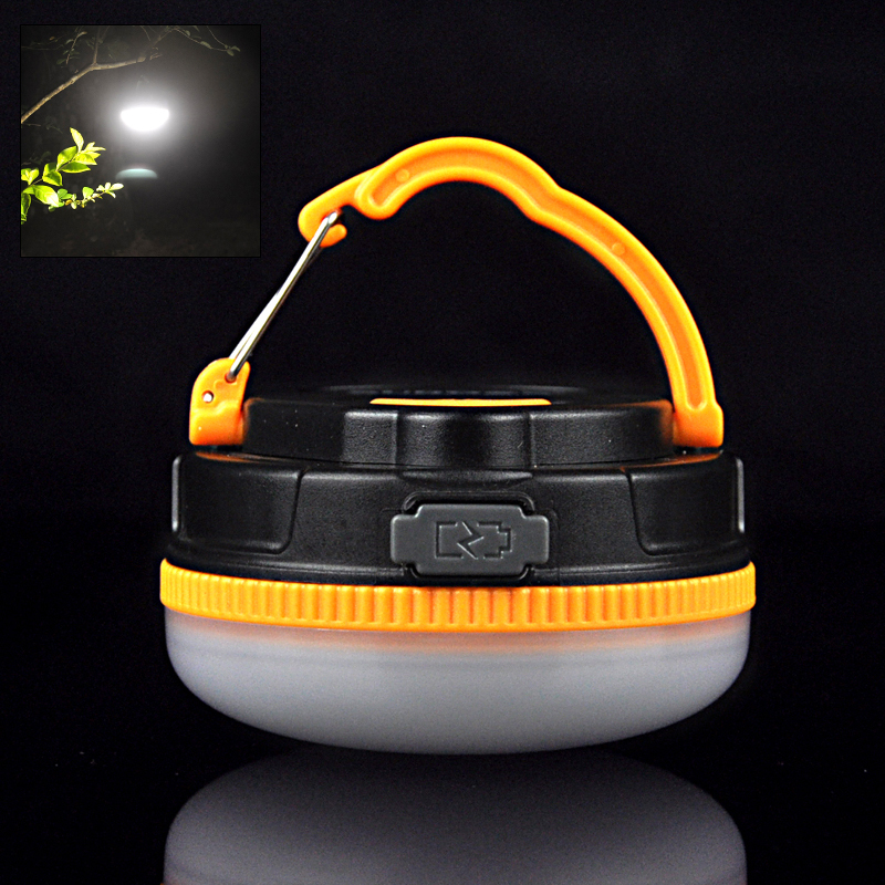 New Portable Mini Camping Tent Light 300LM Usb Rechargeable Camping Lantern Flashlight Torch 5Mode Outdoor Lighting