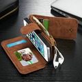 2016 Retro Folded Wallet Case for iPhone On 5 5s SE 2 in 1 Second Layer