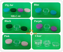 High Quality 100pcs 15ml 15g plastic clear jar, 15g Plastic Cream Jar,Cosmetic Packaging,Sample Cream Pot jar, Display Container