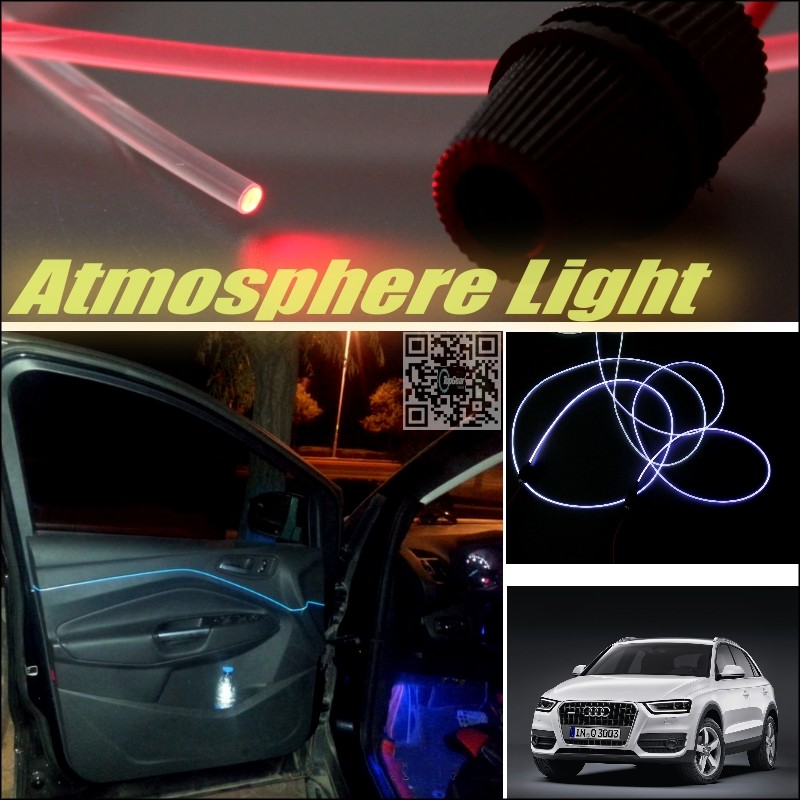 Car Atmosphere Light Fiber Optic Band For Audi Q3 SQ3 Interior Refit Uniformity No Dizzling Cab Inside DIY Air light