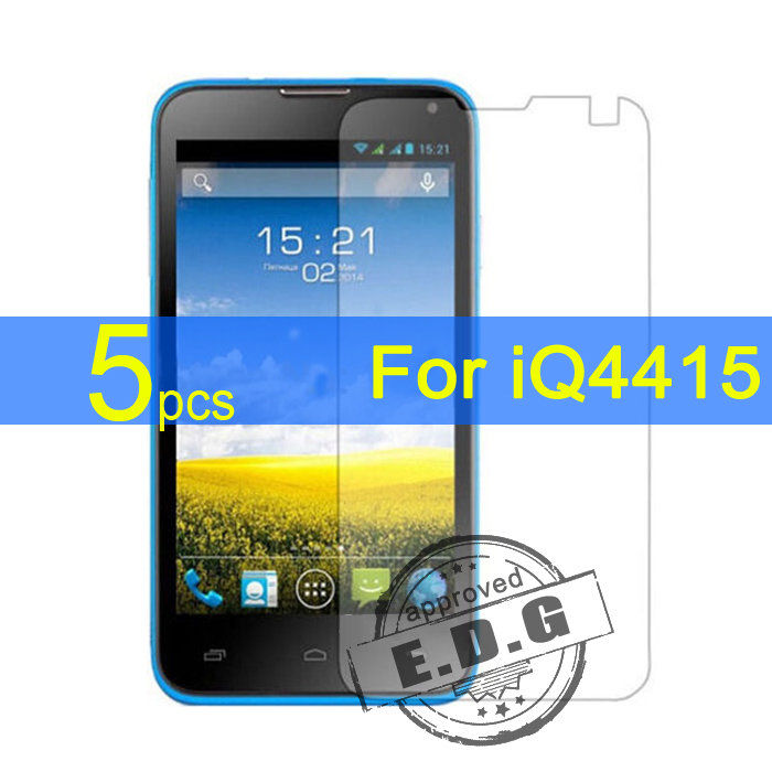 5pcs Ultra Clear LCD Screen Protector Film Cover For Fly iQ4415 Protective Film cloth free