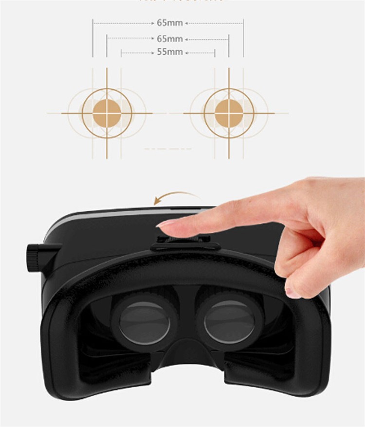 Real 3D Glasses Cardboard!Adjustsble 3D VR Box Virtual Reality Movie Game Glasses  For 4.7-6.0 inch Phone + Bluetooth Remote Control (10)