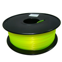 Yellow color 3D Printer Filaments HIPS 1.75mm/3mm net weight 1kg plastic Rubber Consumables Material MakerBot/RepRap/UP/Mendel