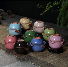 2014  Ceramic tea sets  Chinese  Kung Fu Tea  Quik Cup  One pot and One cup Ice crack Glaze free shipping