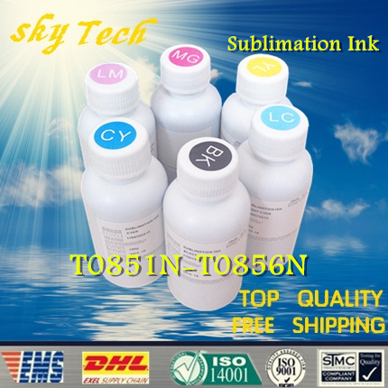 Free shipping ! Sublimation ink suit for Epson T0851N -T0856N , suit for Epson Stylus Photo R1390 . Epson Stylus Photo T60