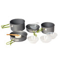 Outdoor Camping Hiking Cookware Backpacking Cooking Picnic Bowl Aluminum Pot Pan Ladle Soup Spoon Sponge 3