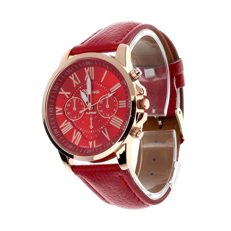 Image of Excellent Quality Watches Women Dress Fashion Leather Geneva Rome Digital Wristwatch Men Quartz Watch Personality Casual Relogio