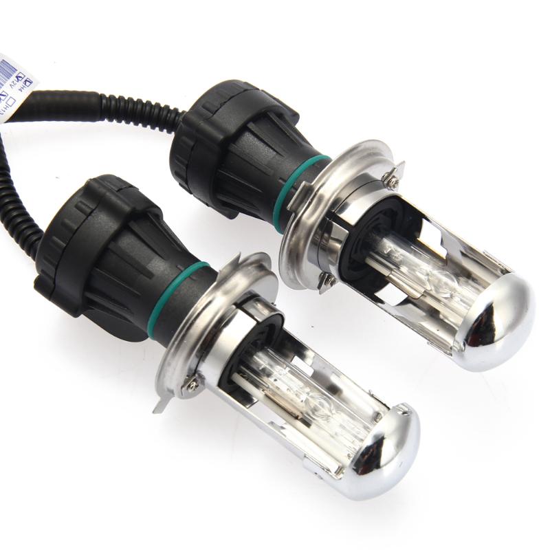 H4 Bi-Xenon HID Xenon Dual-Beam Hi/Low Telescopic Lights Bulbs Car Lamps 6000K