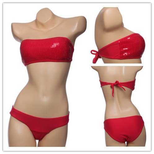 New-2014-Sexy-Bathing-Suits-Padded-Sequined-Swimsuit-Strapless-Bikini-Swimwear-Women-Bikini-Set-Top-and (1)