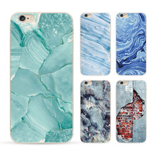 Phone Cases for iPhone 6 6S Case Marble stone image Painted Cover mobile phone bags cases
