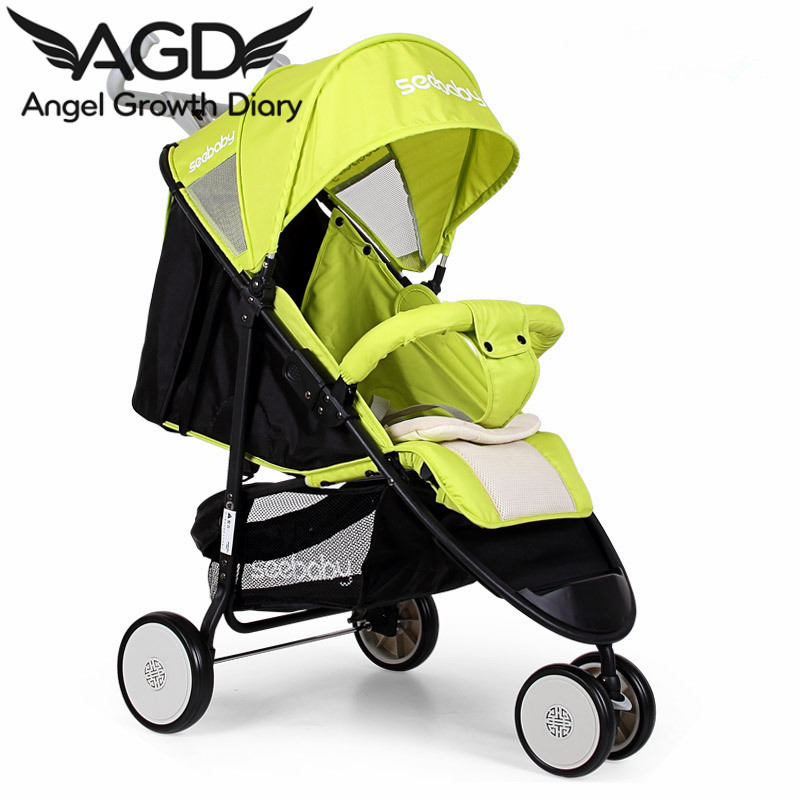 Stroller for baby twoway reversible handle foldable stroller for