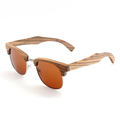BOBO BIRD Brand Zebra stripe Design Luxury Sunglasses Women Wood Handmade Sun Glasses Man Fashion with