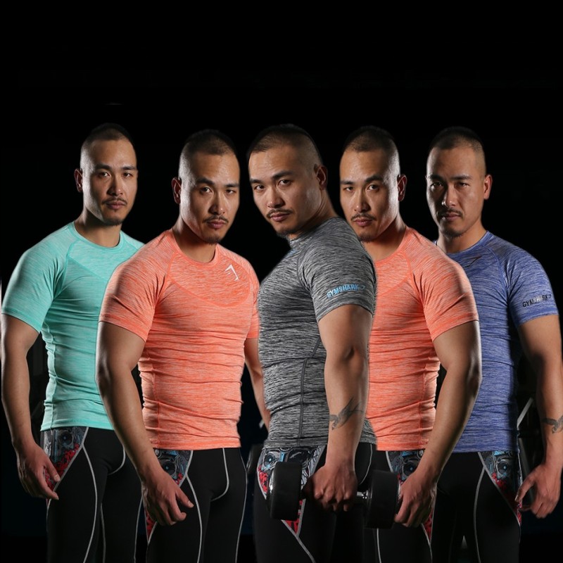 Image of 2016 New Arrival Gym Shark Stringer T shirt Men Gymshark Bodybuilding and Fitness Men's Singlets GYM Tank Shirts Sports Clothes