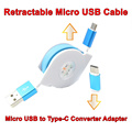 1M 1 8A Charging Cord Flat Retractable Micro USB Data Sync Charger Cable Micro USB to