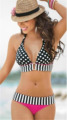 Hot Sale Summer Sexy Women Beach Swimwear Neoprene Bikini Set Push Up Padded Female Dot Bra