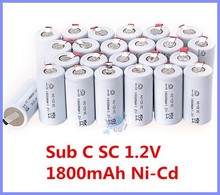12 шт. суб C SC 1,2 V 1800 mAh Ni — компакт-диск кадмиевый перезаряжаемый аккумулятор аккумулятор