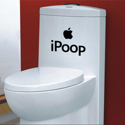 free shipping ebay/Amazon hot selling Creative funny poster mural wallpaper family wall decal Toilet seat stickers